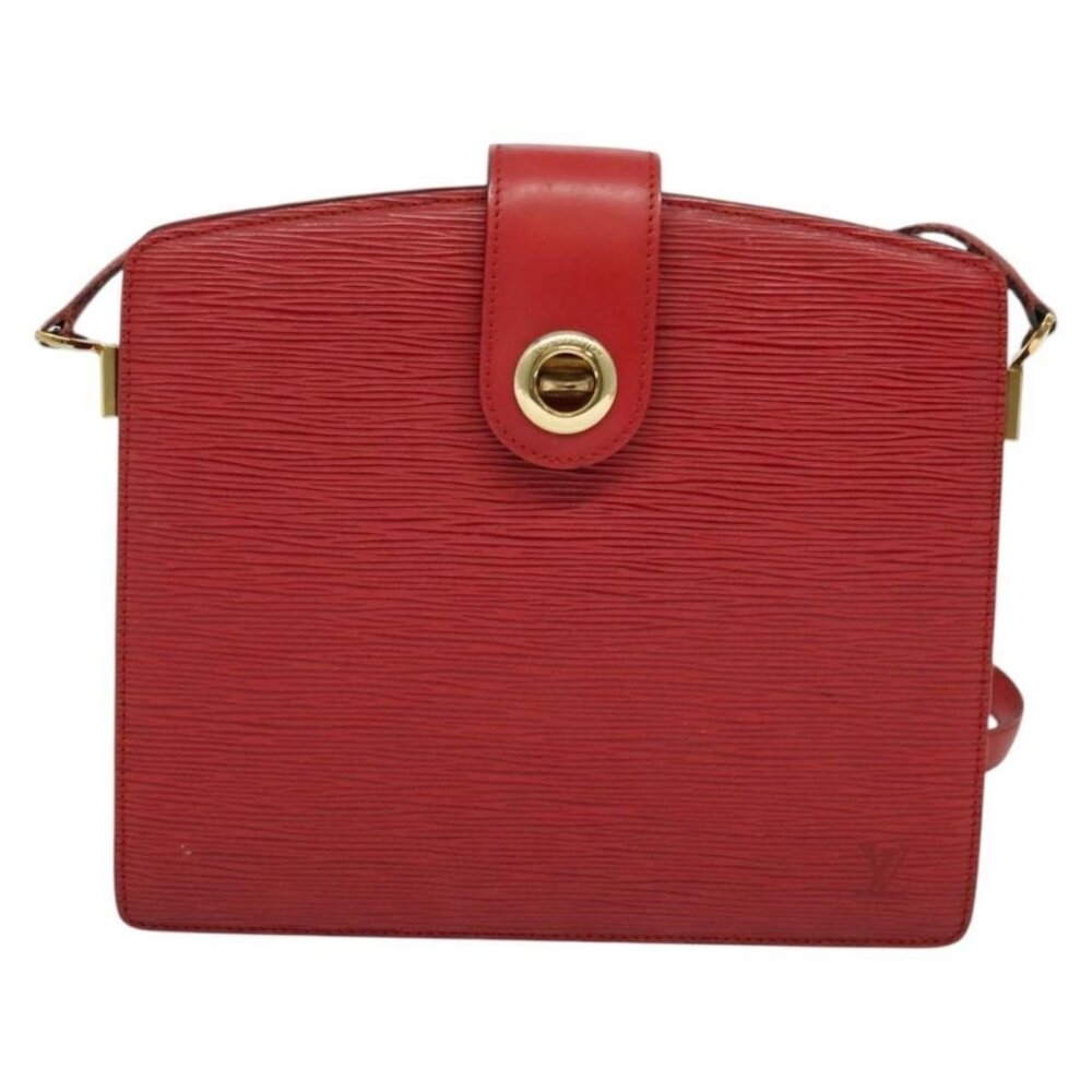 Authentic LOUIS VUITTON Epi Capuchin Shoulder Bag Red M52347 LV - Picture 5 of 16